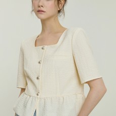 스퀘어넥 자가드 자켓3